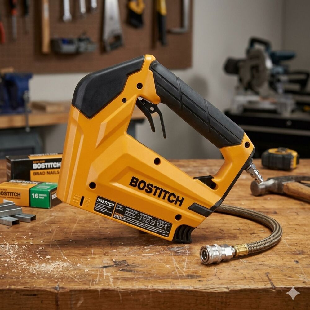 Bostitch BTFP71875 Heavy Duty 3/8-Inch Pneumatic Crown Stapler